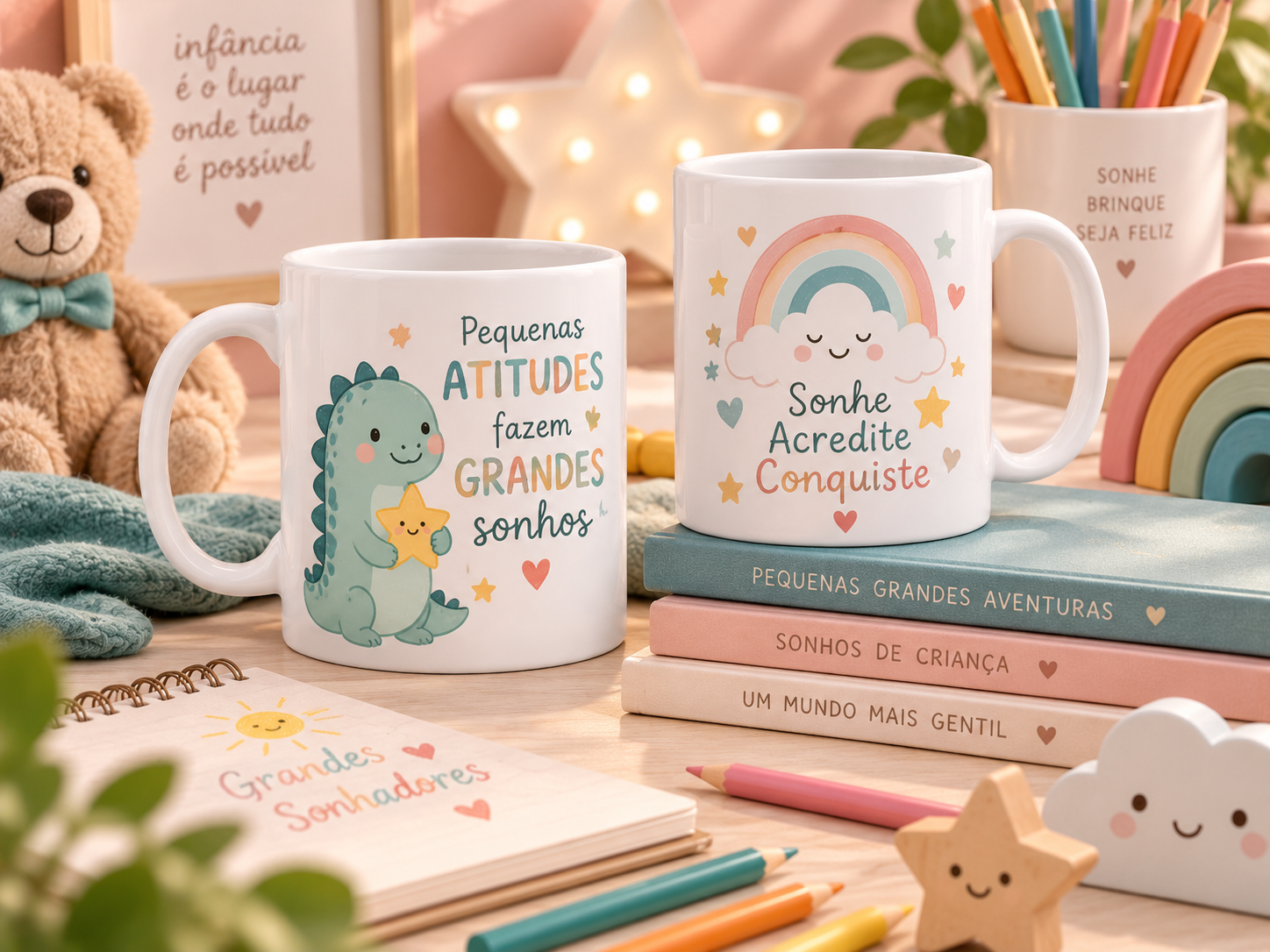 Artes infantis para canecas